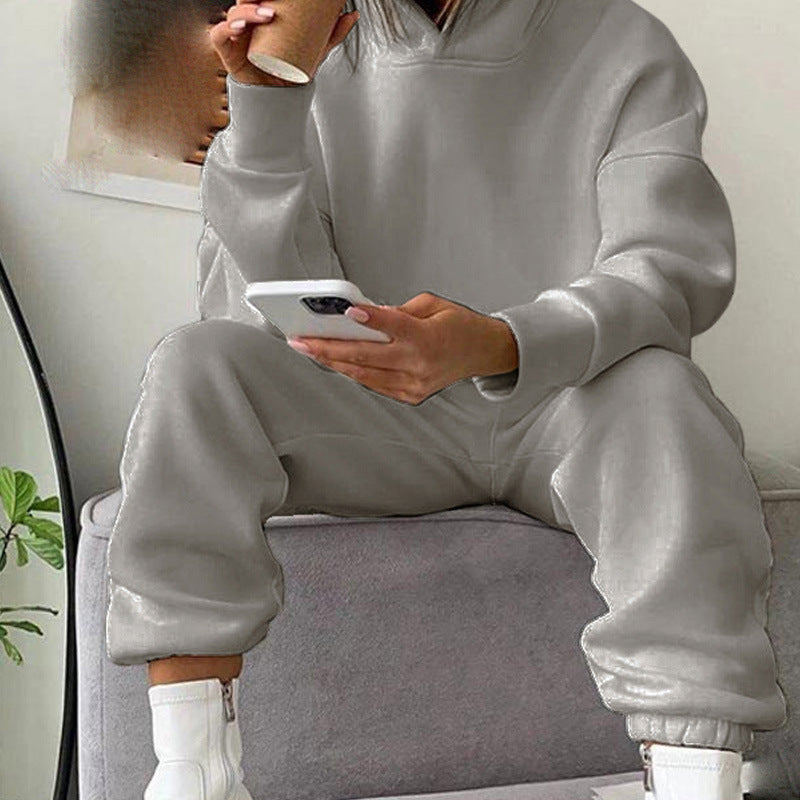 Hooded Set, soft comfortable lounge wear or travel set