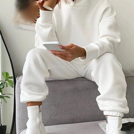 Hooded Set, soft comfortable lounge wear or travel set